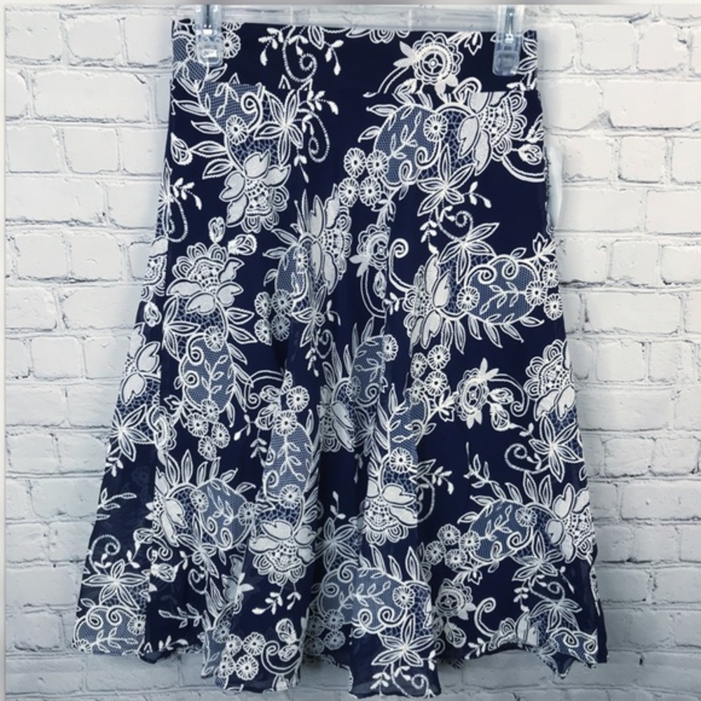 Floral Lined Skirt